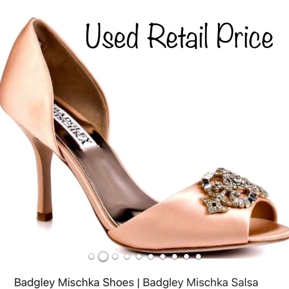 Badgley Mischka Blush Pink Salsa Heels